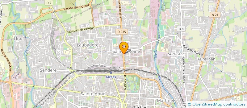 localisation de l'entreprise LA FILLE DU BOULANGER  TARBES