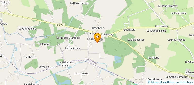 localisation de l'entreprise LA FILOCHE  VAL D'ANAST