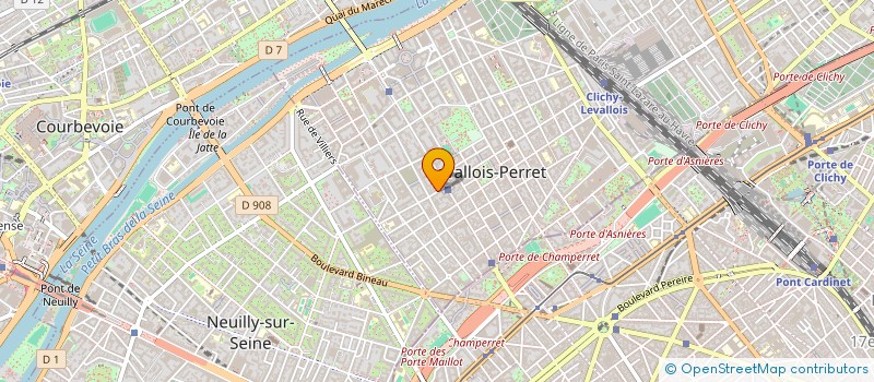 localisation de l'entreprise LA FINANCIERE à LEVALLOIS-PERRET