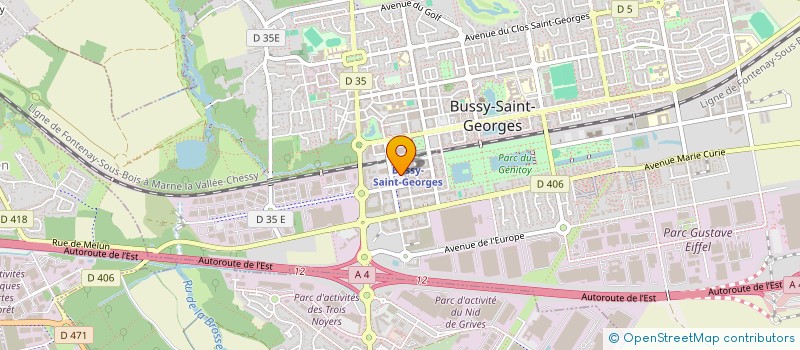 localisation de l'entreprise LA FINANCIERE à BUSSY-SAINT-GEORGES