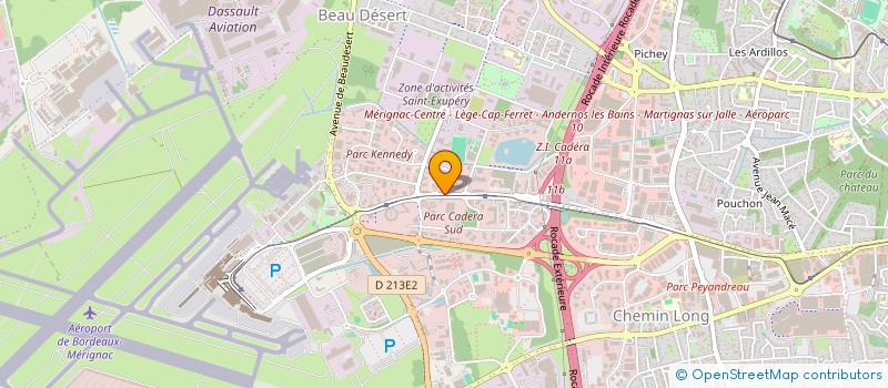 localisation de l'entreprise LA FINANCIERE ALFA à MERIGNAC