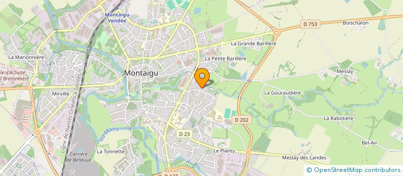 localisation de l'entreprise LA FINANCIERE CLEMENCEAU à MONTAIGU-VENDEE