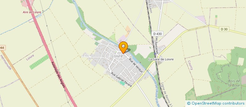 localisation de l'entreprise LA FINANCIERE CRE  CAUROY-LES-HERMONVILLE