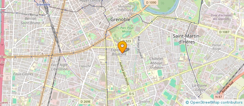 localisation de l'entreprise LA FINANCIERE D'ADEL à GRENOBLE