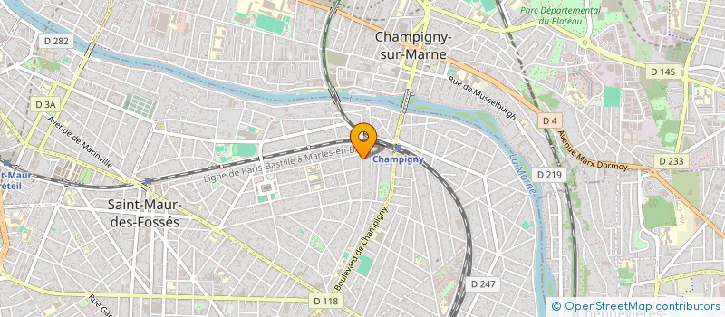 localisation de l'entreprise LA FINANCIERE D'HUPARLAC à SAINT-MAUR-DES-FOSSES