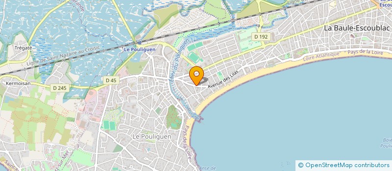 localisation de l'entreprise LA FINANCIERE D2  LA BAULE-ESCOUBLAC