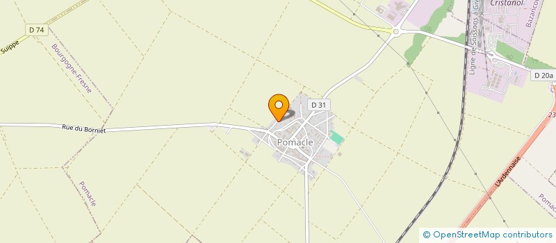 localisation de l'entreprise LA FINANCIERE DE CHAMPAGNE ARDENNE  POMACLE