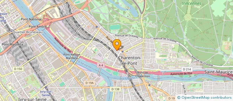 localisation de l'entreprise LA FINANCIERE DE CONFLANS  CHARENTON-LE-PONT