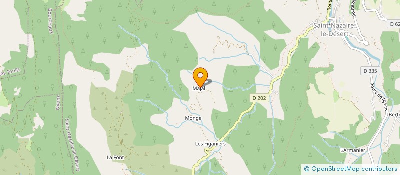 localisation de l'entreprise LA FINANCIERE DE MONTANEGUE  SAINT-NAZAIRE-LE-DESERT