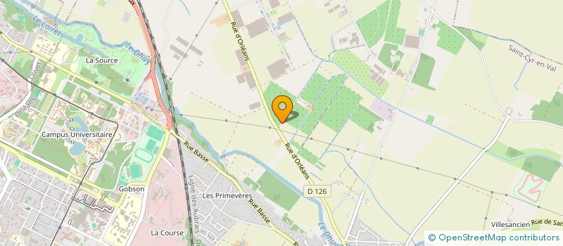 localisation de l'entreprise LA FINANCIERE DE THOT à SAINT-CYR-EN-VAL