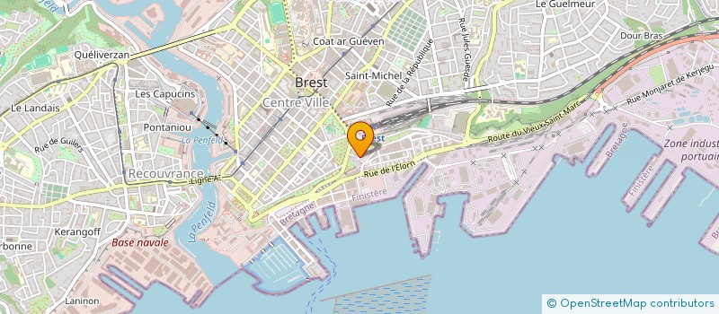 localisation de l'entreprise LA FINANCIERE DE VAUBAN à BREST