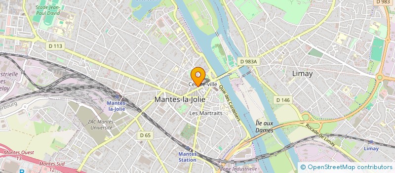 localisation de l'entreprise LA FINANCIERE DES HALLES  MANTES-LA-JOLIE