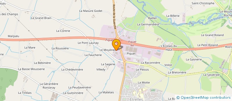localisation de l'entreprise LA FINANCIERE DES LIORBES  VITRE