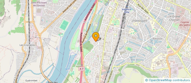 localisation de l'entreprise LA FINANCIERE DES TROIS FRERES  VALENCE