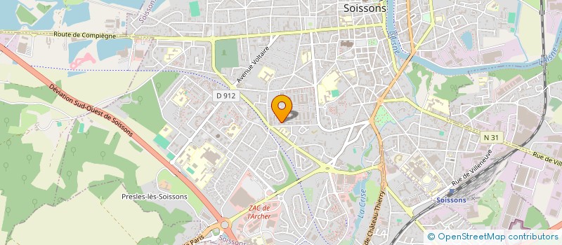 localisation de l'entreprise LA FINANCIERE DU FAY IMMOBILIER à SOISSONS