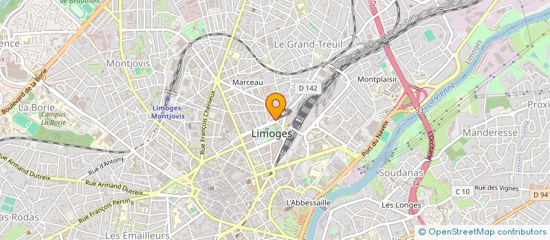 localisation de l'entreprise LA FINANCIERE DU GRAND OUEST à LIMOGES