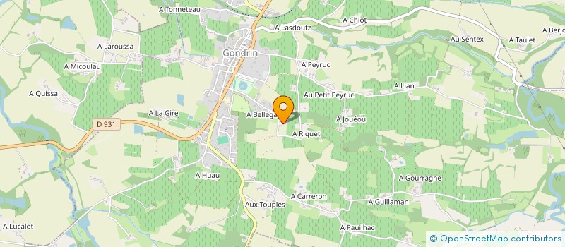localisation de l'entreprise LA FINANCIERE DU SILURE à GONDRIN