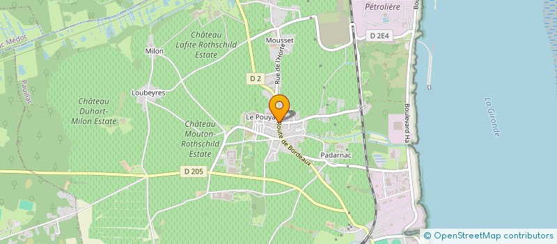 localisation de l'entreprise LA FINANCIERE G.F  PAUILLAC