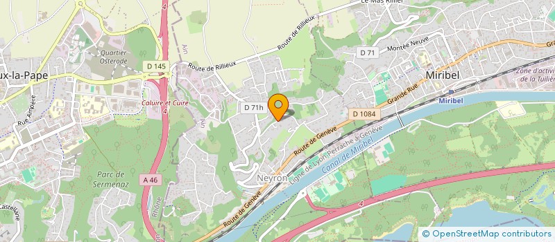 localisation de l'entreprise LA FINANCIERE M.G.3.F. à NEYRON
