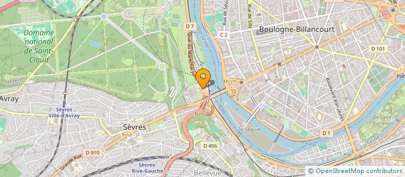 localisation de l'entreprise LA FINANCIERE MLB à SEVRES
