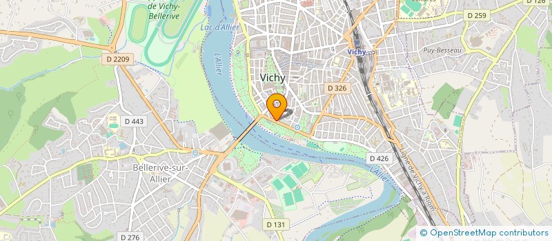 localisation de l'entreprise LA FINANCIERE MONTPENSIER à VICHY