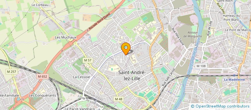 localisation de l'entreprise LA FINANCIERE NORD FLANDRES  MARQUETTE-LEZ-LILLE