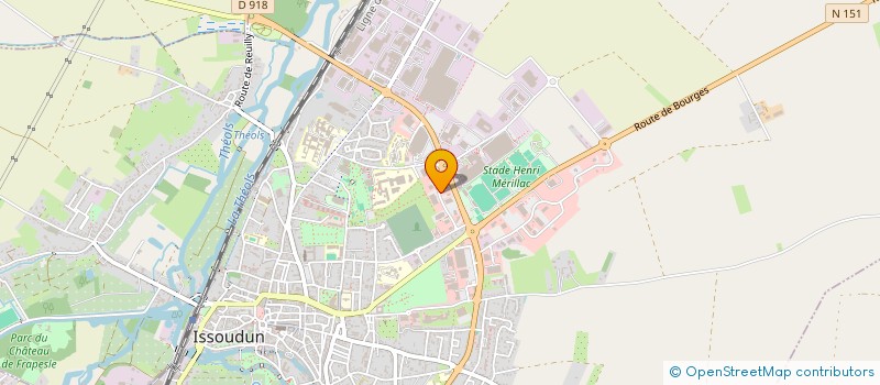 localisation de l'entreprise LA FINANCIERE ROUSSELOT à ISSOUDUN
