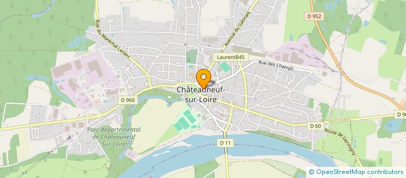 localisation de l'entreprise LA FINE BOUCHE à CHATEAUNEUF-SUR-LOIRE
