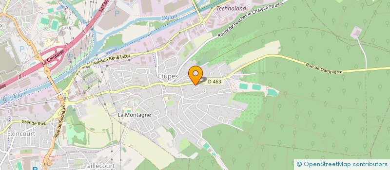 localisation de l'entreprise LA FINE BOUFFE  ETUPES