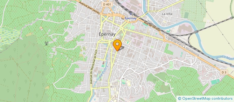 localisation de l'entreprise LA FINE BULLE  EPERNAY