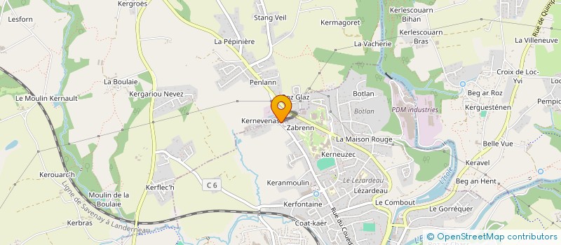 localisation de l'entreprise LA FINE EPICERIE  QUIMPERLE