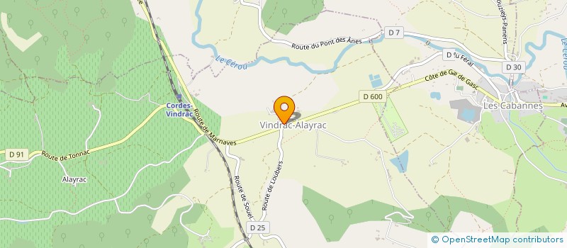 localisation de l'entreprise LA FINE EQUIPE  VINDRAC-ALAYRAC