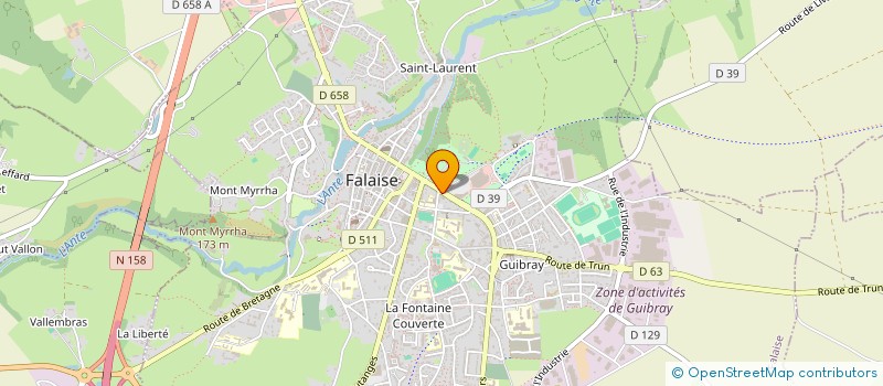 localisation de l'entreprise LA FINE FOURCHETTE à FALAISE