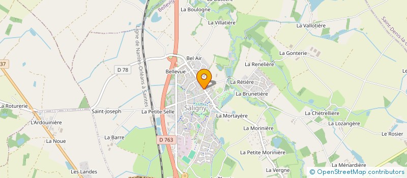 localisation de l'entreprise LA FINE GAULE SALIGNAISE à BELLEVIGNY