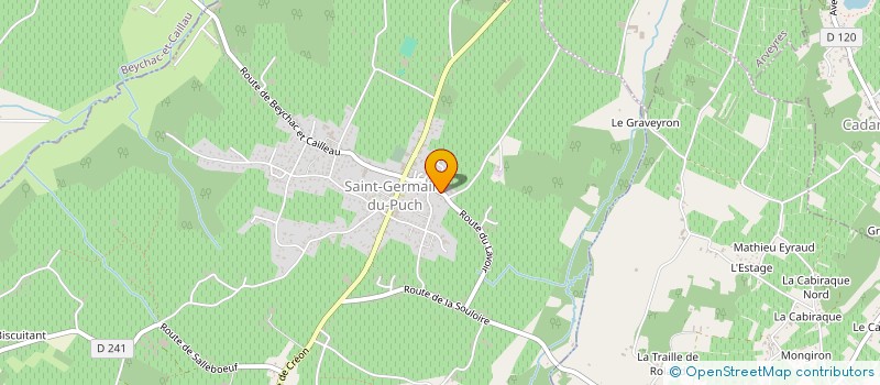 localisation de l'entreprise LA FINE GUEULE 33  SAINT-GERMAIN-DU-PUCH