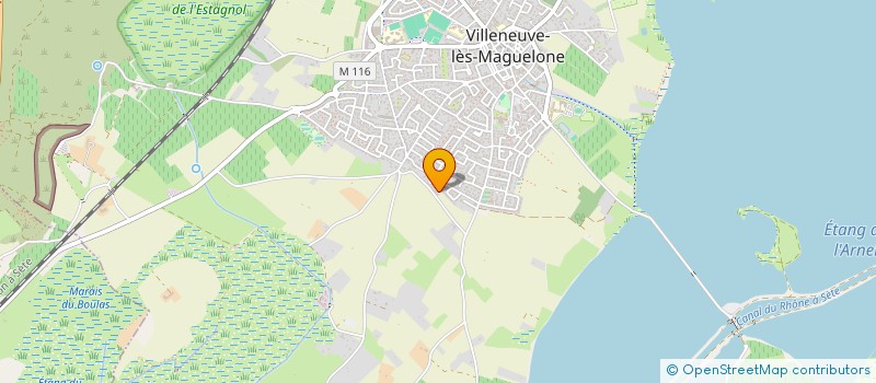 localisation de l'entreprise LA FINIALS  VILLENEUVE-LES-MAGUELONE