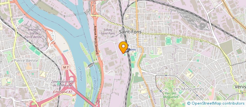 localisation de l'entreprise LA FINITION DU BATIMENT à SAINT-FONS