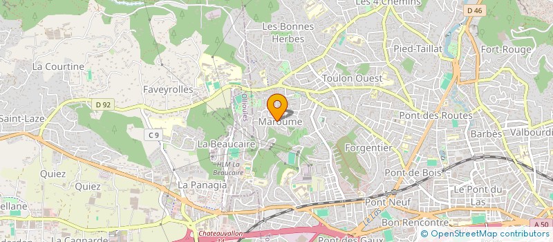 localisation de l'entreprise LA FIORENTINA  TOULON