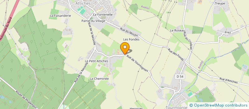 localisation de l'entreprise LA FIRMA à ATTICHES