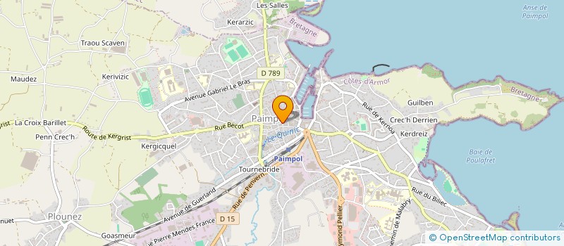 localisation de l'entreprise LA FIRME  PAIMPOL