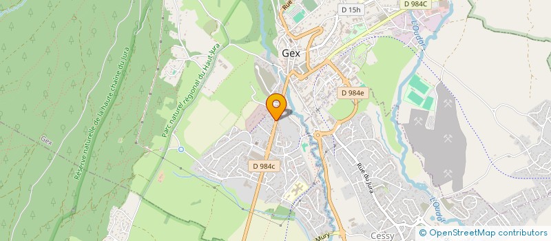 localisation de l'entreprise LA FIRME à GEX