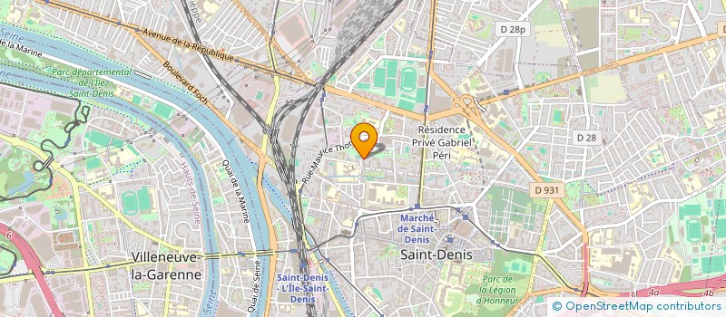 localisation de l'entreprise LA FIRME 93 à SAINT-DENIS