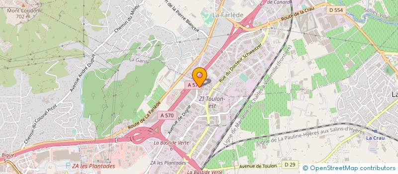 localisation de l'entreprise LA FISSURE PROD' à LA GARDE