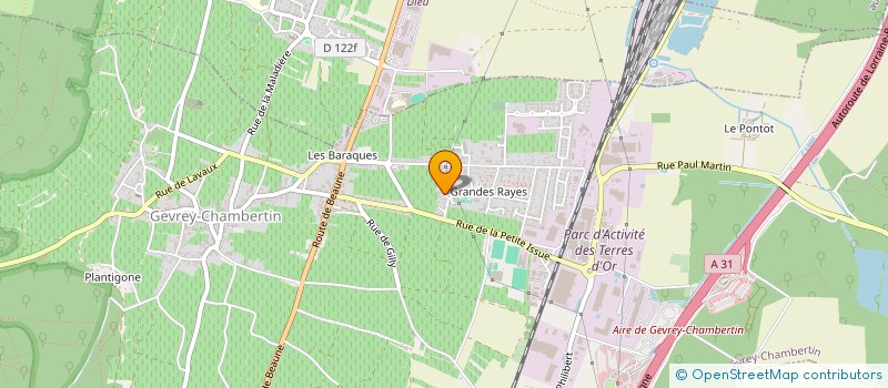 localisation de l'entreprise LA FIXAINE  GEVREY-CHAMBERTIN