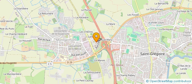 localisation de l'entreprise LA FLAM  MONTGERMONT