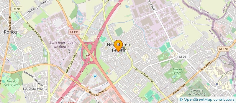 localisation de l'entreprise LA FLAMANDE à NEUVILLE-EN-FERRAIN
