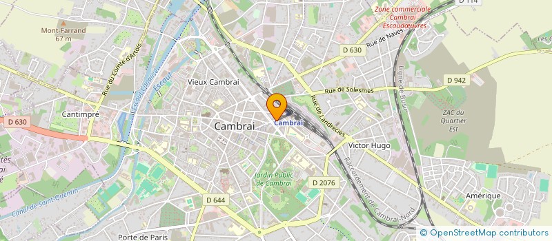 localisation de l'entreprise LA FLAMBEE à CAMBRAI