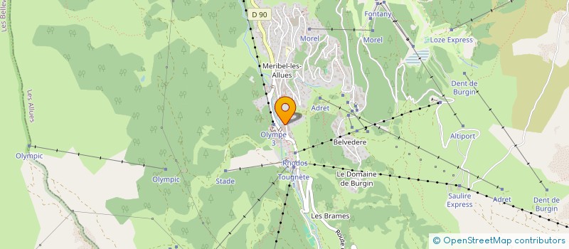 localisation de l'entreprise LA FLAMBEE  LES ALLUES