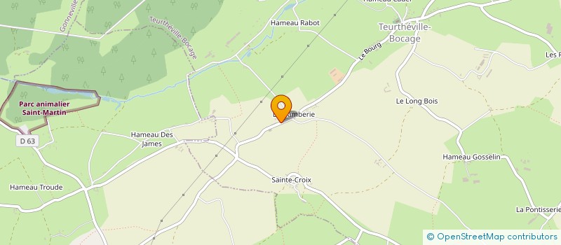 localisation de l'entreprise LA FLAMBERIE  TEURTHEVILLE-BOCAGE