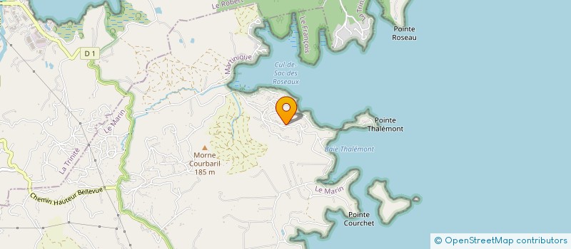 localisation de l'entreprise LA FLAMBOYANTE  LE FRANCOIS